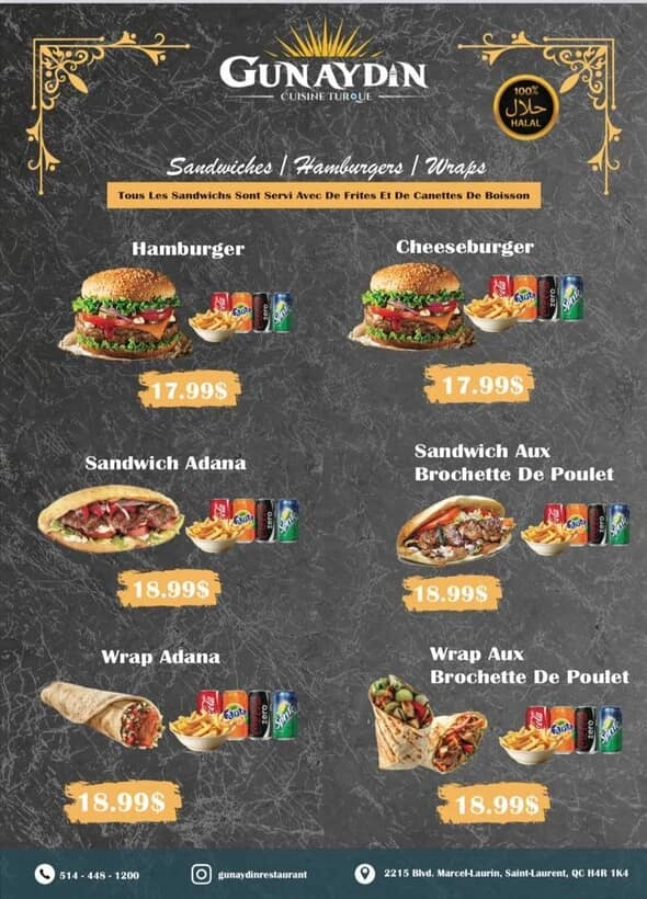 GUNAYDIN RESTAURANT MONTREAL menu item 3